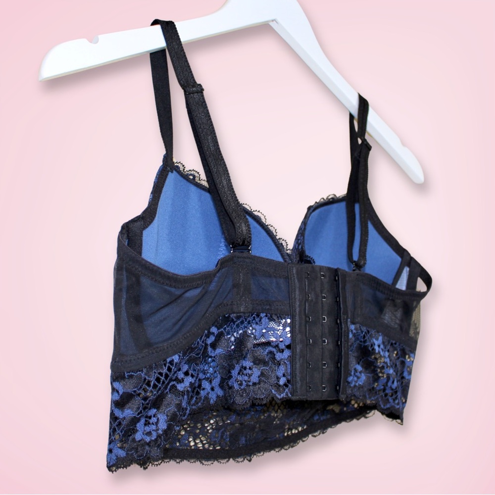 Adore Me Blue Lace Bra - Picture 6 of 9